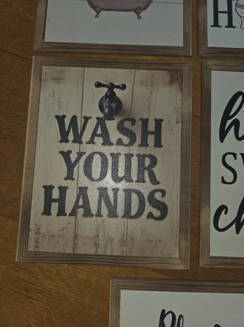 NEW set of 5 Funny Bathroom Signs 8